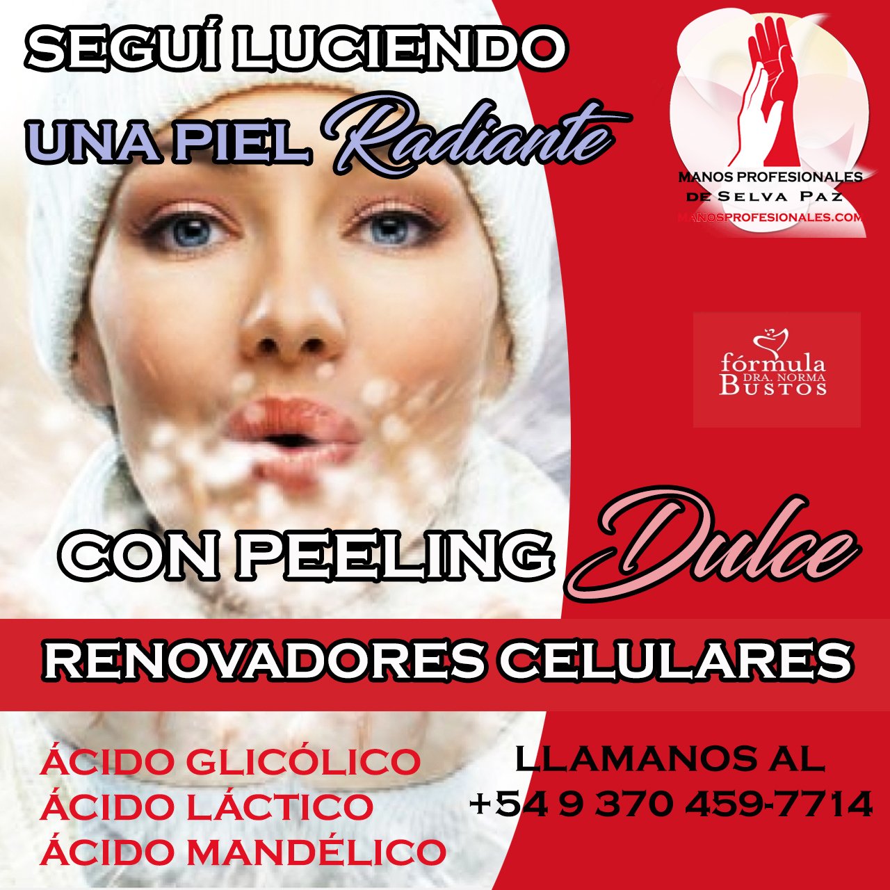 PRODUCTOS para REALIZAR PEELING Línea Fórmula Dra. Norma Bustos