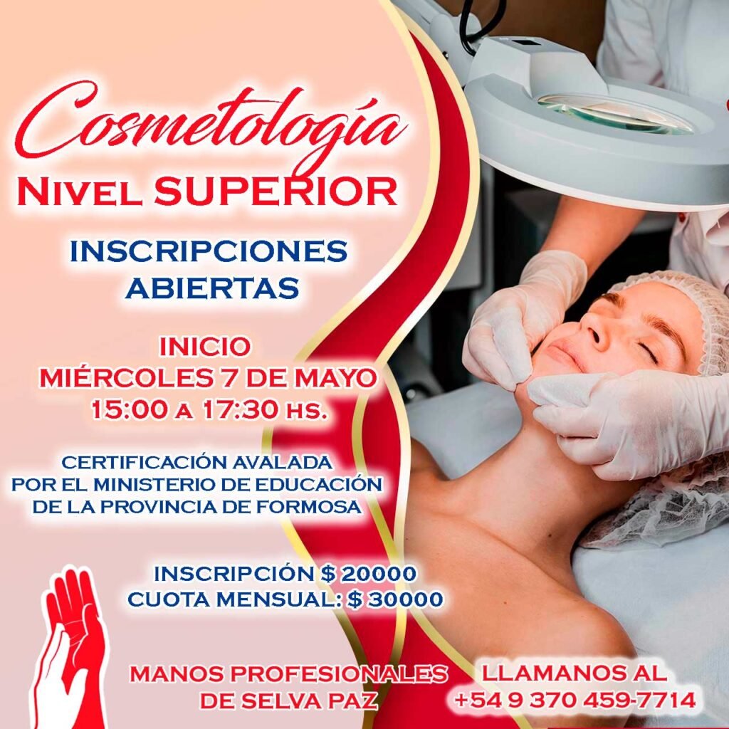 CURSO DE COSMETOLOGÍA NIVEL SUPERIOR