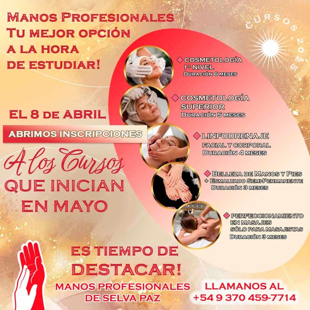 INSCRIPCIONES ABIERTAS PARA LOS CURSOS QUE INICIAN EN MAYO