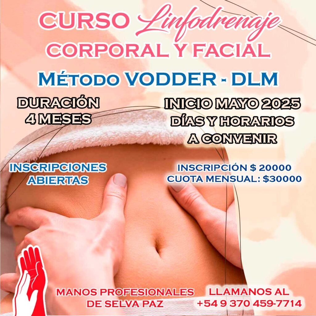 CURSO LINFODRENAJE FACIAL Y CORPORAL MÉTODO VODDER